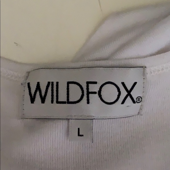 White Wildfox graphic Tank Top | Large - Picture 4 of 4